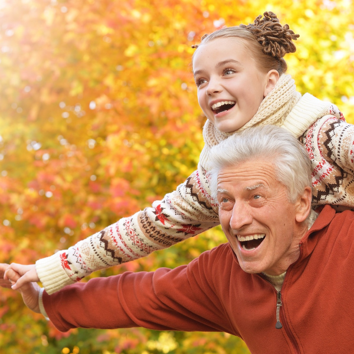 Grandpa with Granddaughter