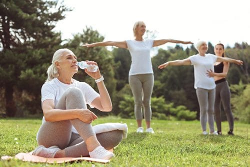 Women Doing Yoga