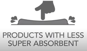 Products with less super absorbent